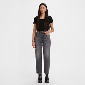 LEVI RIBCAGE STRAIGHT ANKLE WOMEN'S JEANS in a size W28 X L27